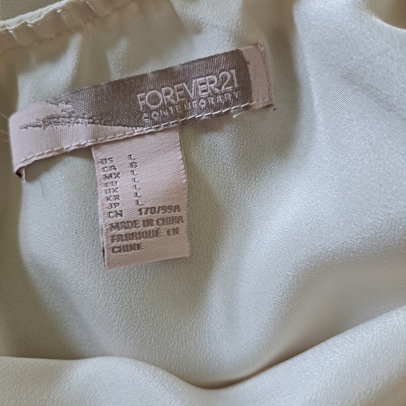 NWOT, Tiered Cream Dress w/ Crochet Accent - Picture 10 of 10
